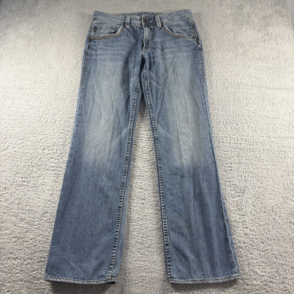 Silver Jeans Mens 31x31 Eddie Low Rise Light Wash Faded Western Y2K